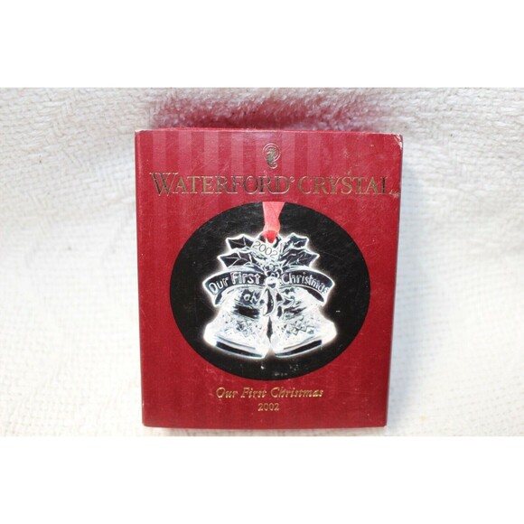 Waterford Crystal Our First Christmas 2002 (New) - Picture 1 of 2